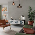 WONDERLAND VEGETATION TV-Lowboard mit 3 Türen in Schwarz