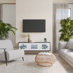 WONDERLAND VEGETATION TV-Lowboard mit 3 Türen in Schwarz