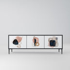 COLORFUL SHAPES TV-Lowboard mit 3 Türen in Schwarz