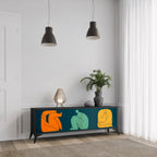 TOGETHER BUT SEPARATELY TV-Lowboard mit 3 Türen in Schwarz