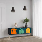 TOGETHER BUT SEPARATELY TV-Lowboard mit 3 Türen in Schwarz