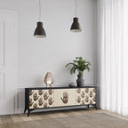 SEE MORE TV-Lowboard mit 3 Türen in Schwarz