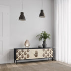 SEE MORE TV-Lowboard mit 3 Türen in Schwarz