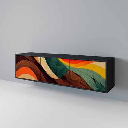 COLORFUL STRANDS 3-türiges TV-Lowboard