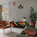 COLORFUL STRANDS TV-Lowboard mit 3 Türen in Schwarz