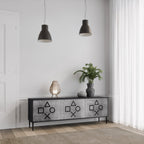 GAMER CHOICE TV-Lowboard mit 3 Türen in Schwarz