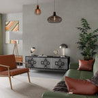 GAMER CHOICE TV-Lowboard mit 3 Türen in Schwarz