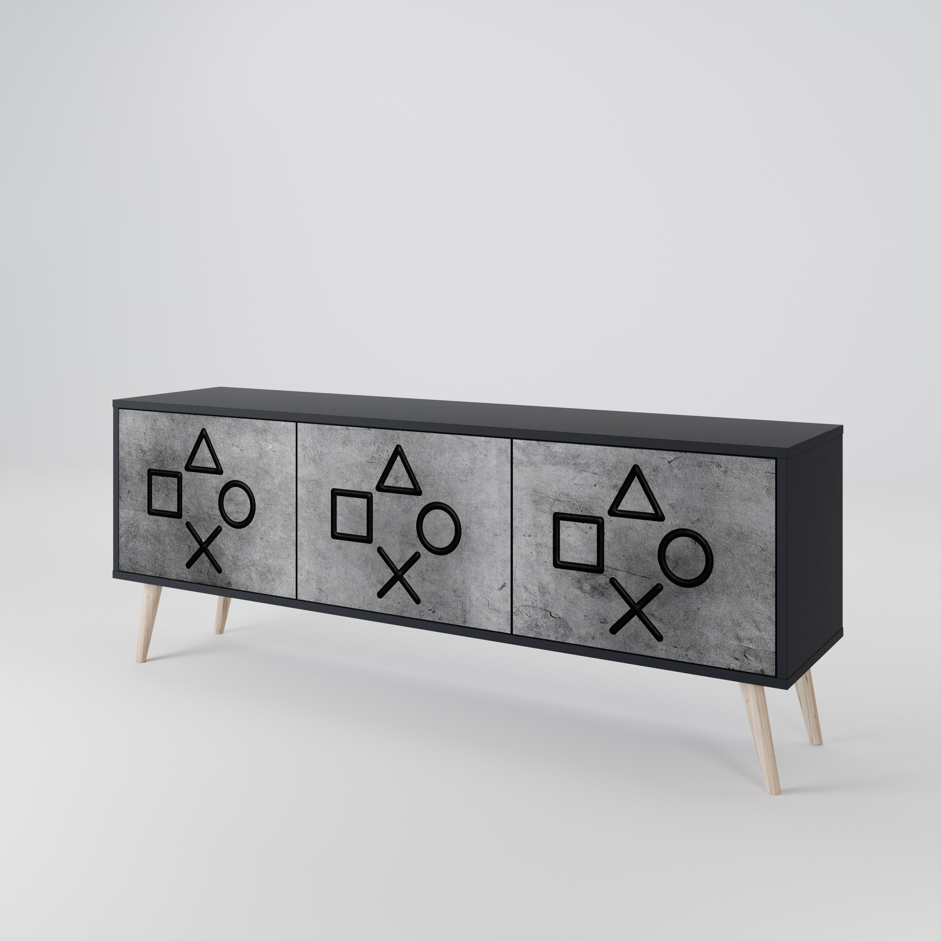 GAMER CHOICE 3-türiges TV-Lowboard