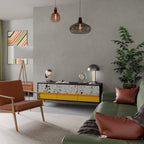 DYED BY ORANGE TV-Lowboard mit 3 Türen in Schwarz