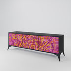 LOVELY MEMORIES TV-Lowboard mit 3 Türen in Schwarz