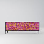 LOVELY MEMORIES TV-Lowboard mit 3 Türen in Schwarz