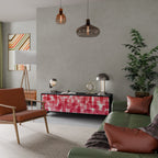 KALEIDOSCOPIC CUBISM TV-Lowboard mit 3 Türen in Schwarz