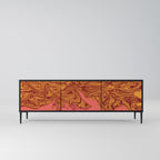 FLOATING THOUGHTS TV-Lowboard mit 3 Türen in Schwarz