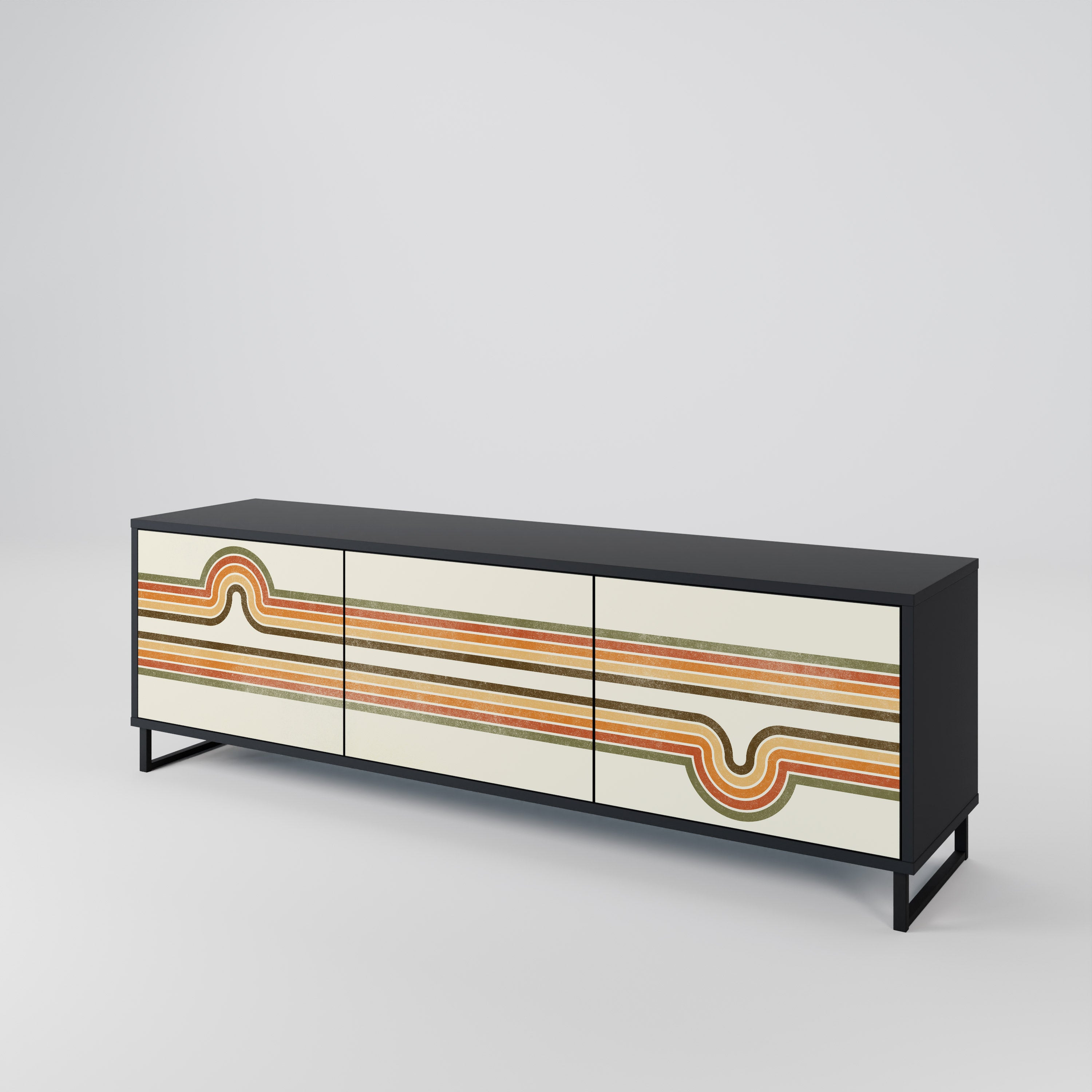 EXCEPTIONAL STREAM 3-türiges TV-Lowboard