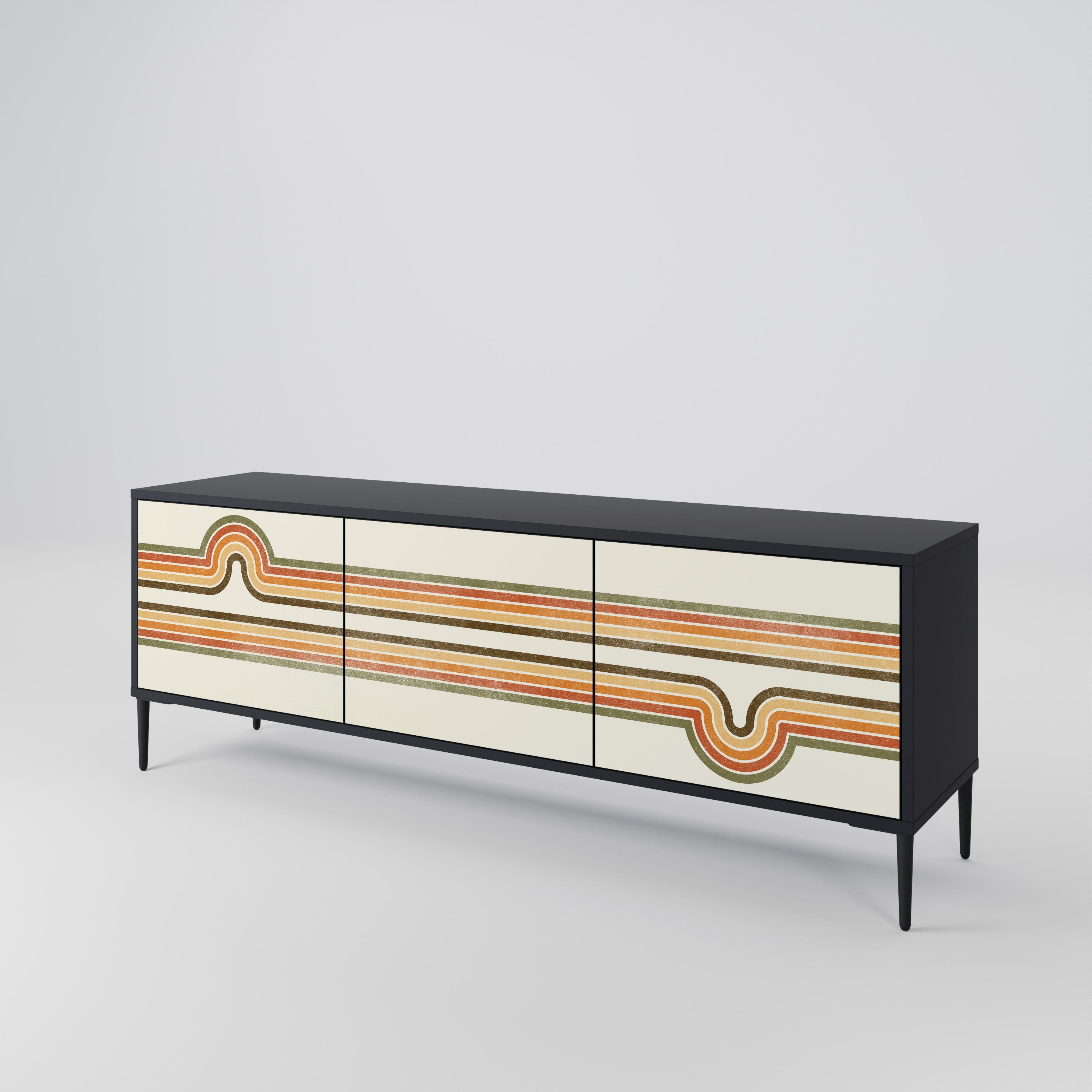 EXCEPTIONAL STREAM 3-türiges TV-Lowboard