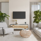 EXCEPTIONAL STREAM TV-Lowboard mit 3 Türen in Schwarz