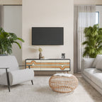 EXCEPTIONAL STREAM TV-Lowboard mit 3 Türen in Schwarz