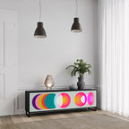 SYMPHONY OF COLORS TV-Lowboard mit 3 Türen in Schwarz