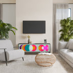 SYMPHONY OF COLORS TV-Lowboard mit 3 Türen in Schwarz