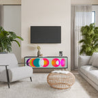 SYMPHONY OF COLORS TV-Lowboard mit 3 Türen in Schwarz