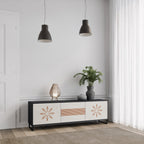 DAILY HARMONY TV-Lowboard mit 3 Türen in Schwarz