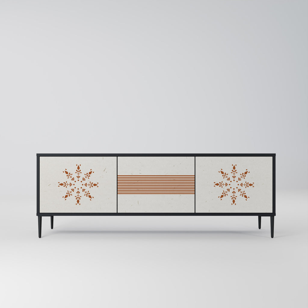 DAILY HARMONY TV-Lowboard mit 3 Türen in Schwarz