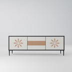 DAILY HARMONY TV-Lowboard mit 3 Türen in Schwarz