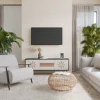 DAILY HARMONY TV-Lowboard mit 3 Türen in Schwarz