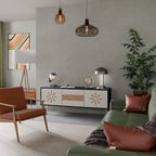 DAILY HARMONY TV-Lowboard mit 3 Türen in Schwarz