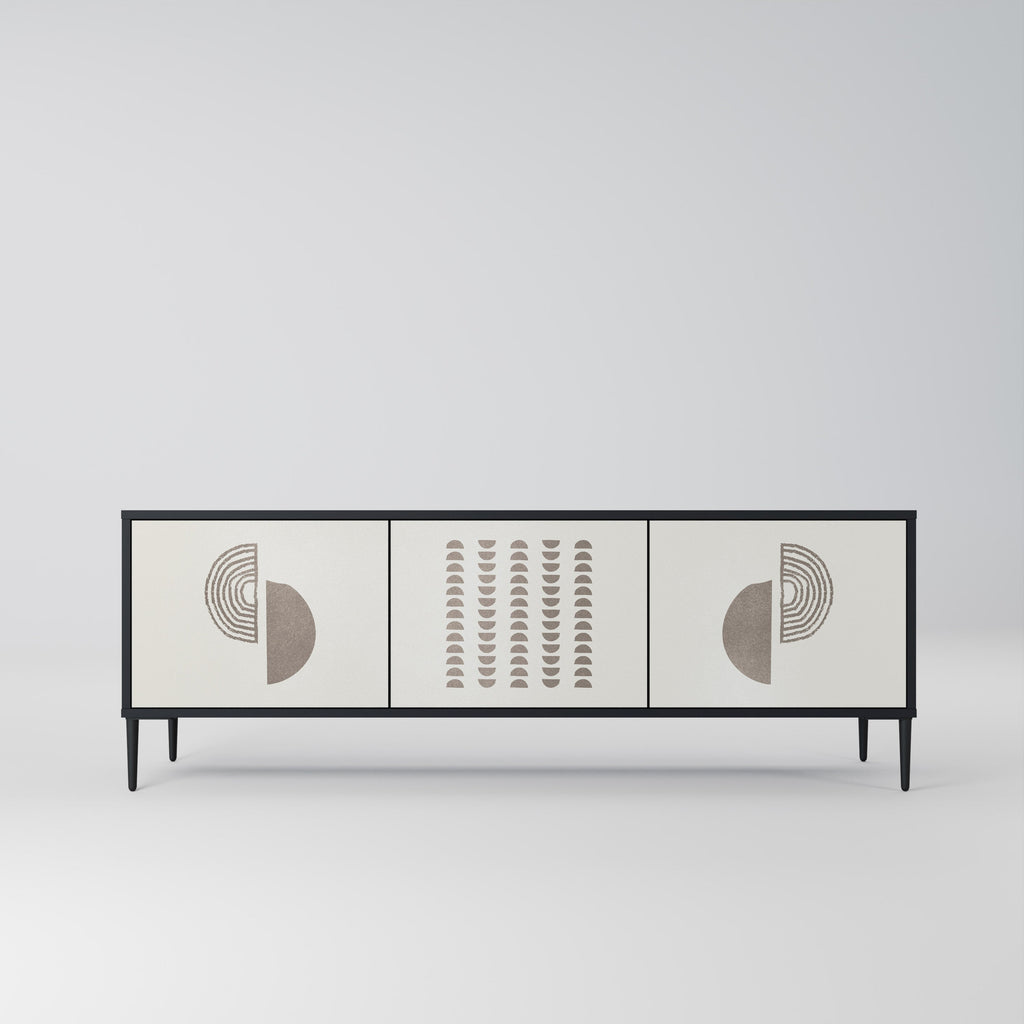 HARMONY ESSENCE TV-Lowboard mit 3 Türen in Schwarz