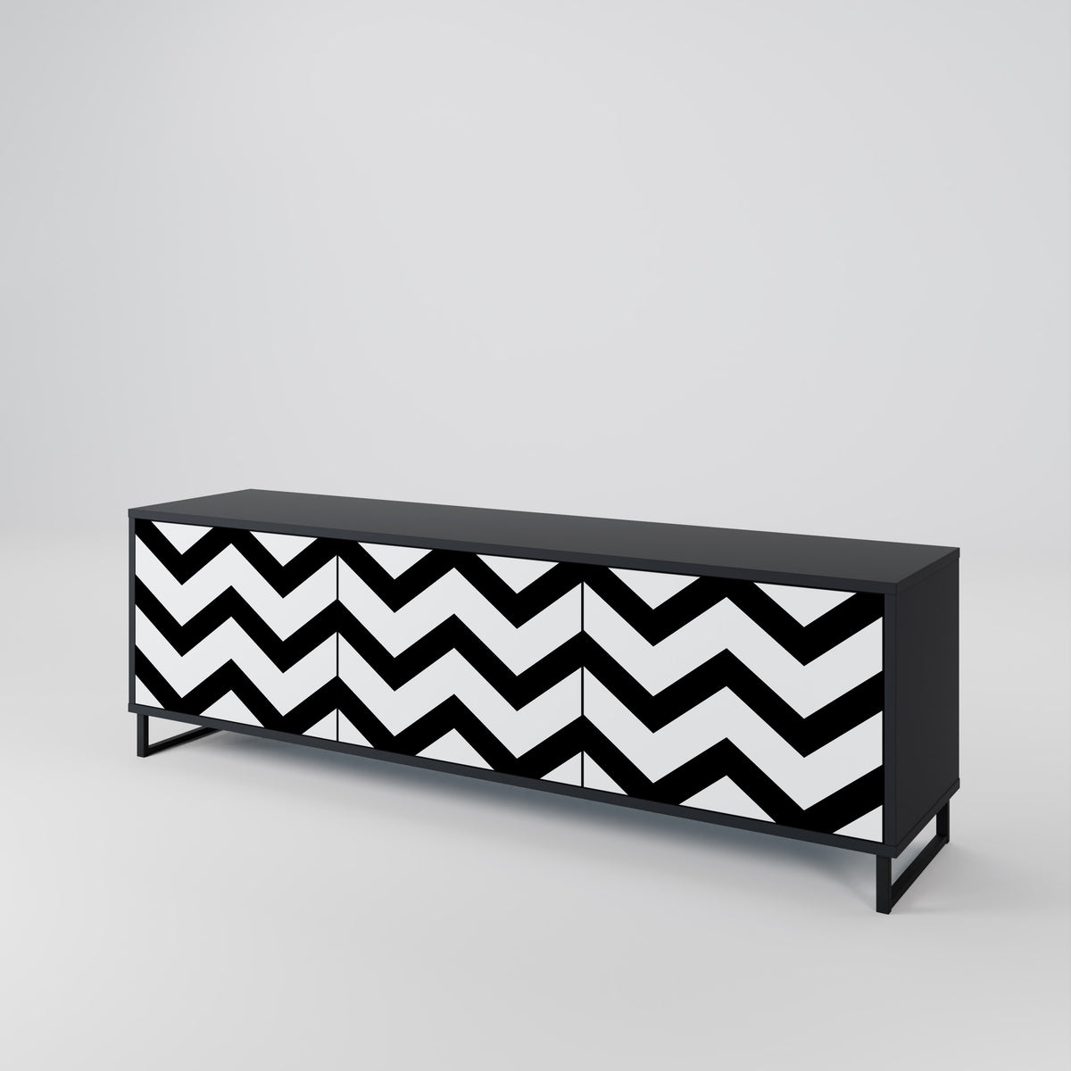 CLASSIC ZIG ZAG 3-türiges TV-Lowboard