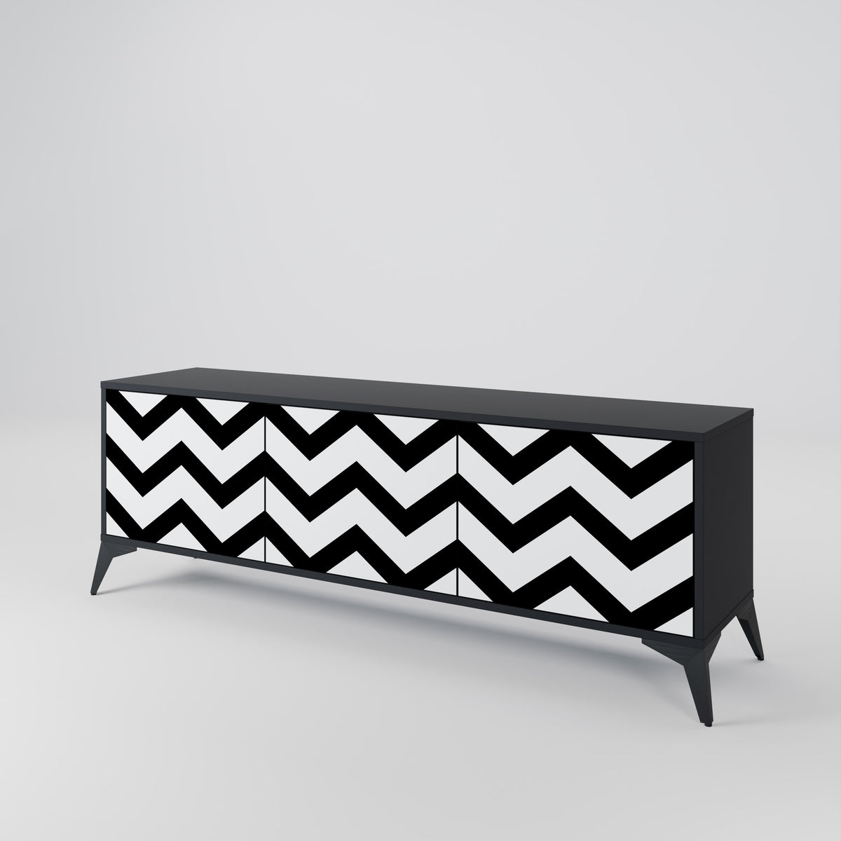 CLASSIC ZIG ZAG 3-türiges TV-Lowboard
