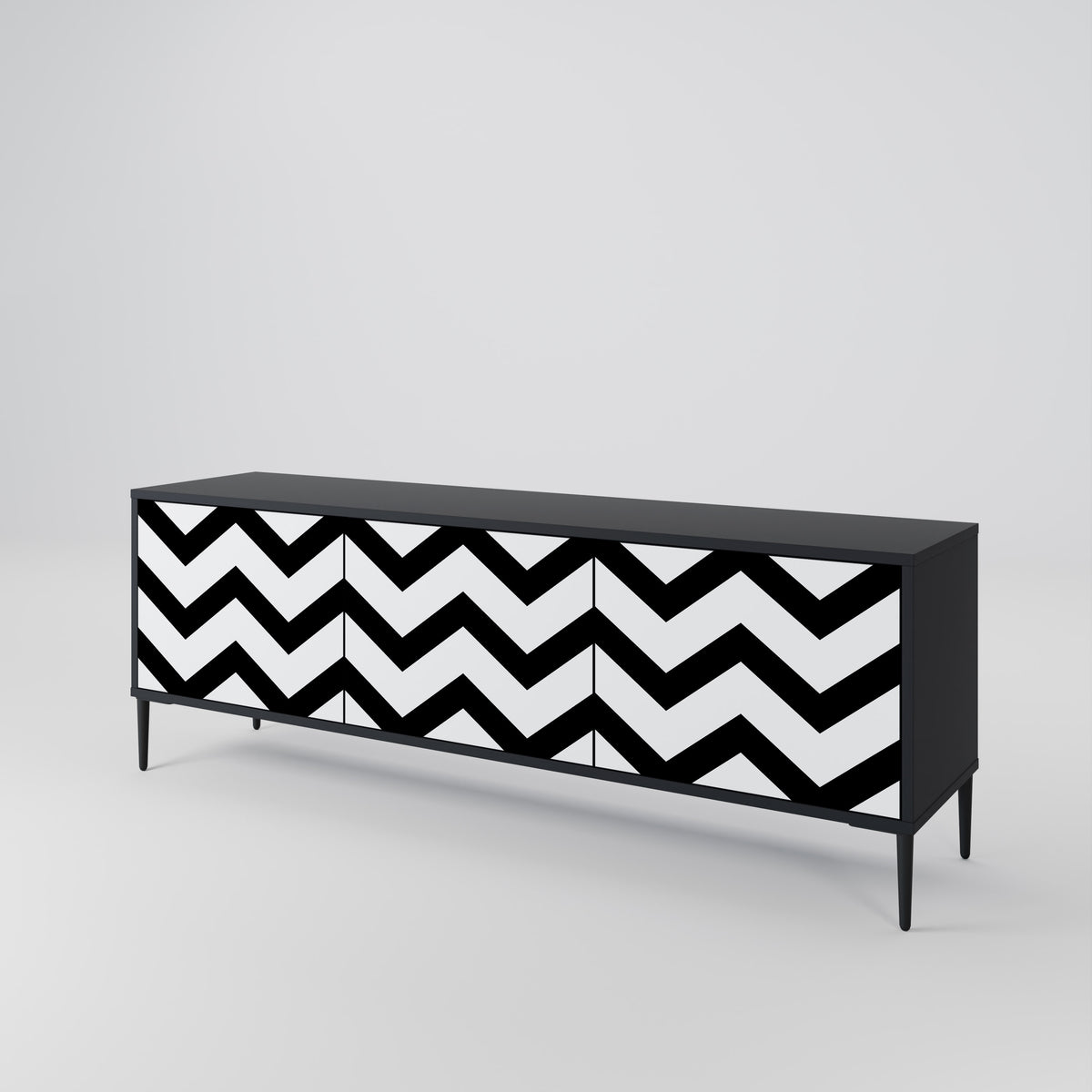 CLASSIC ZIG ZAG 3-türiges TV-Lowboard