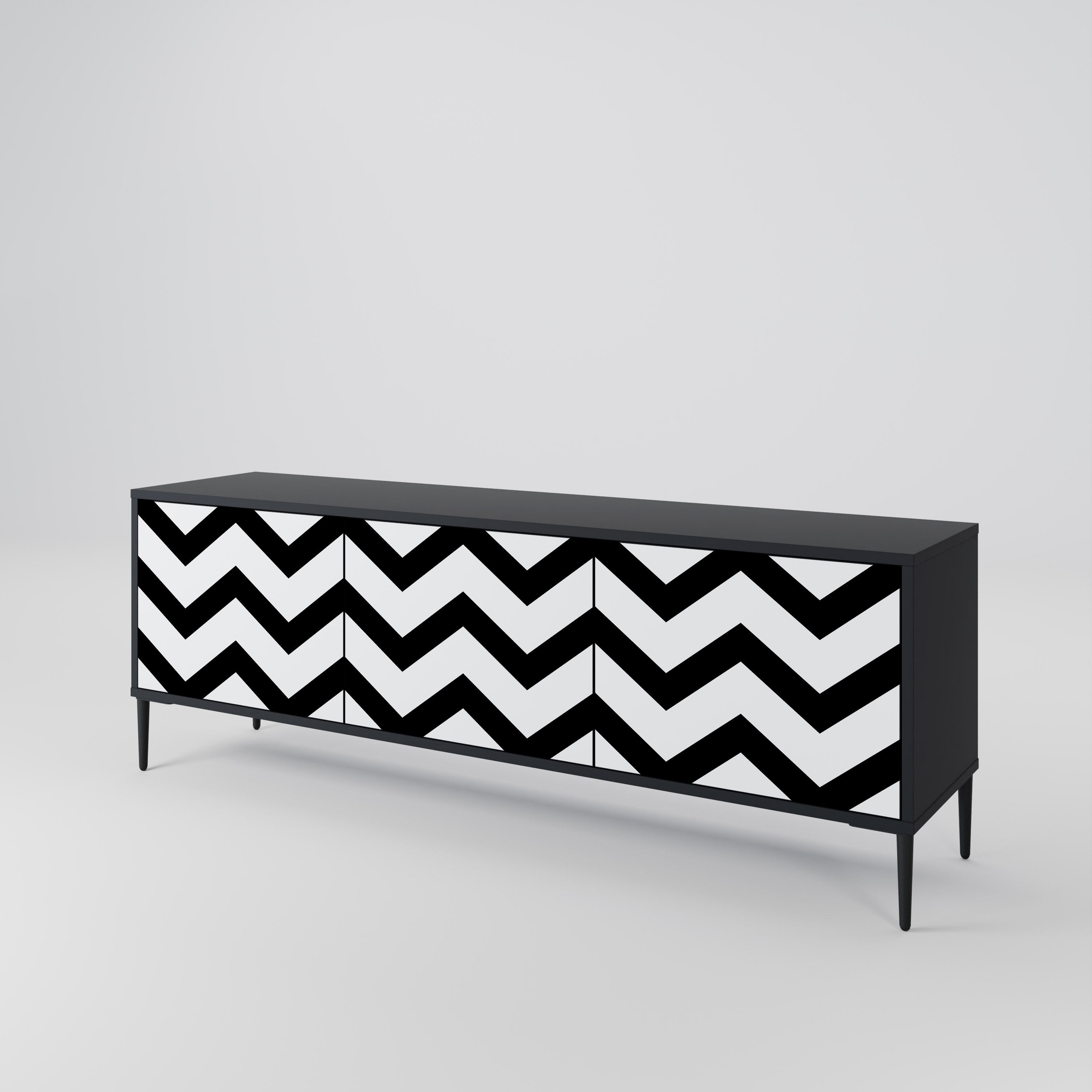 CLASSIC ZIG ZAG 3-türiges TV-Lowboard