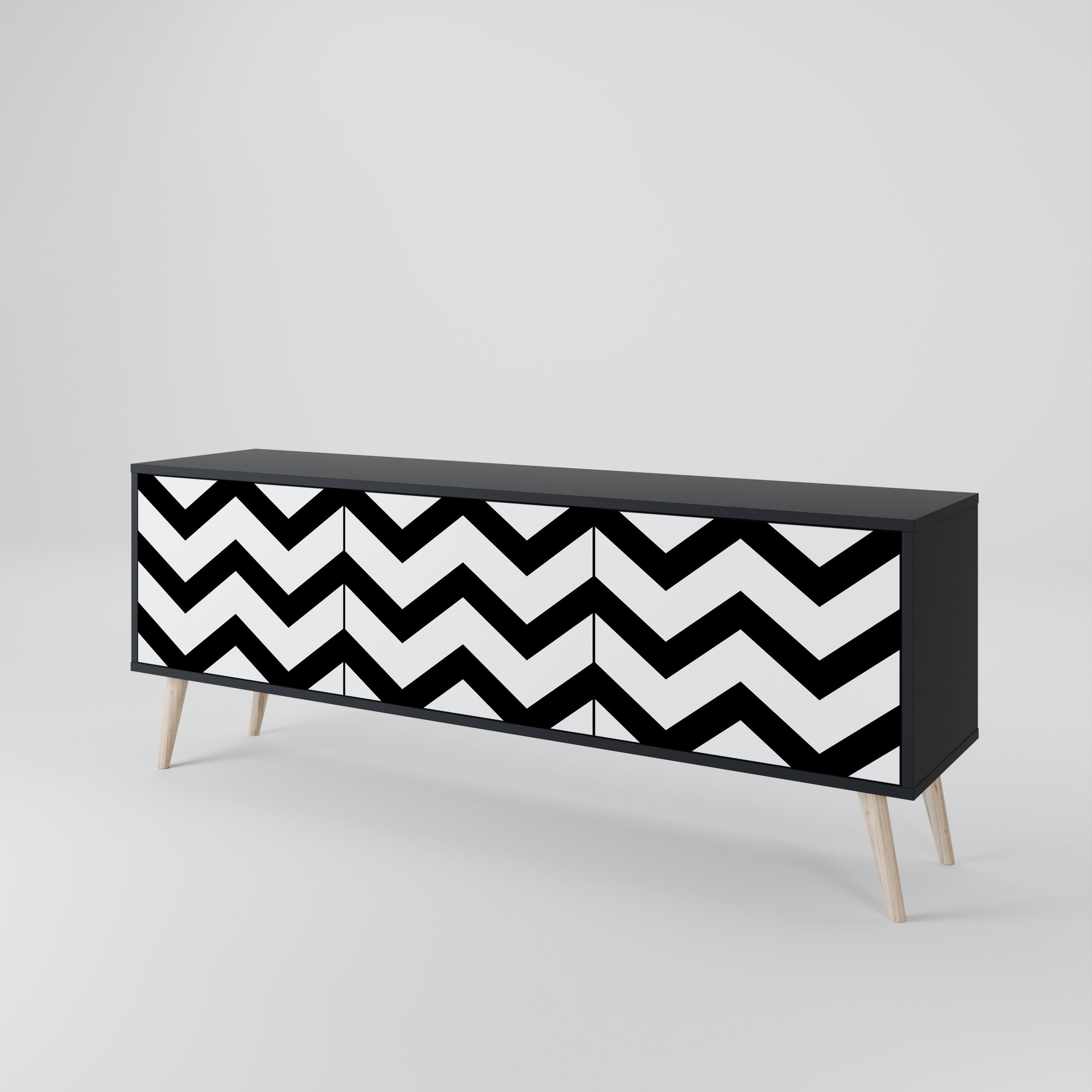 CLASSIC ZIG ZAG 3-türiges TV-Lowboard