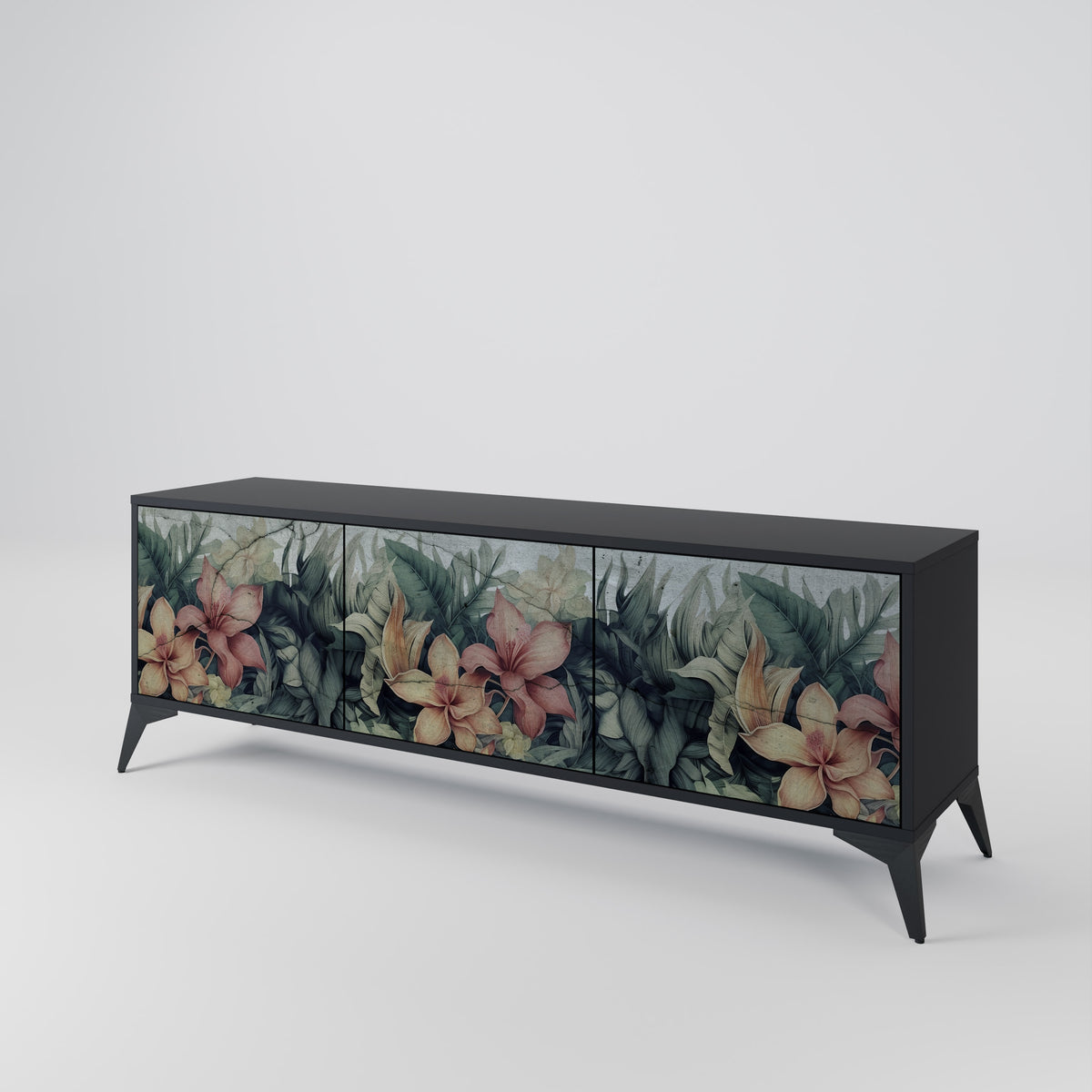 HEAVENLY BLOOM 3-türiges TV-Lowboard
