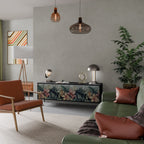 HEAVENLY BLOOM TV-Lowboard mit 3 Türen in Schwarz