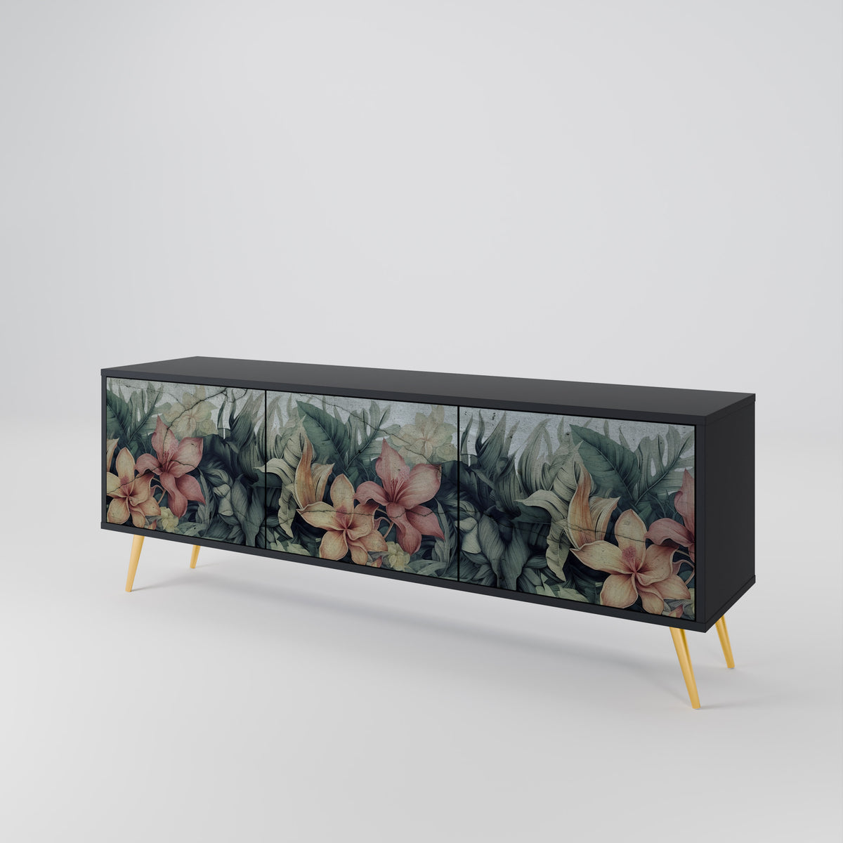 HEAVENLY BLOOM 3-türiges TV-Lowboard