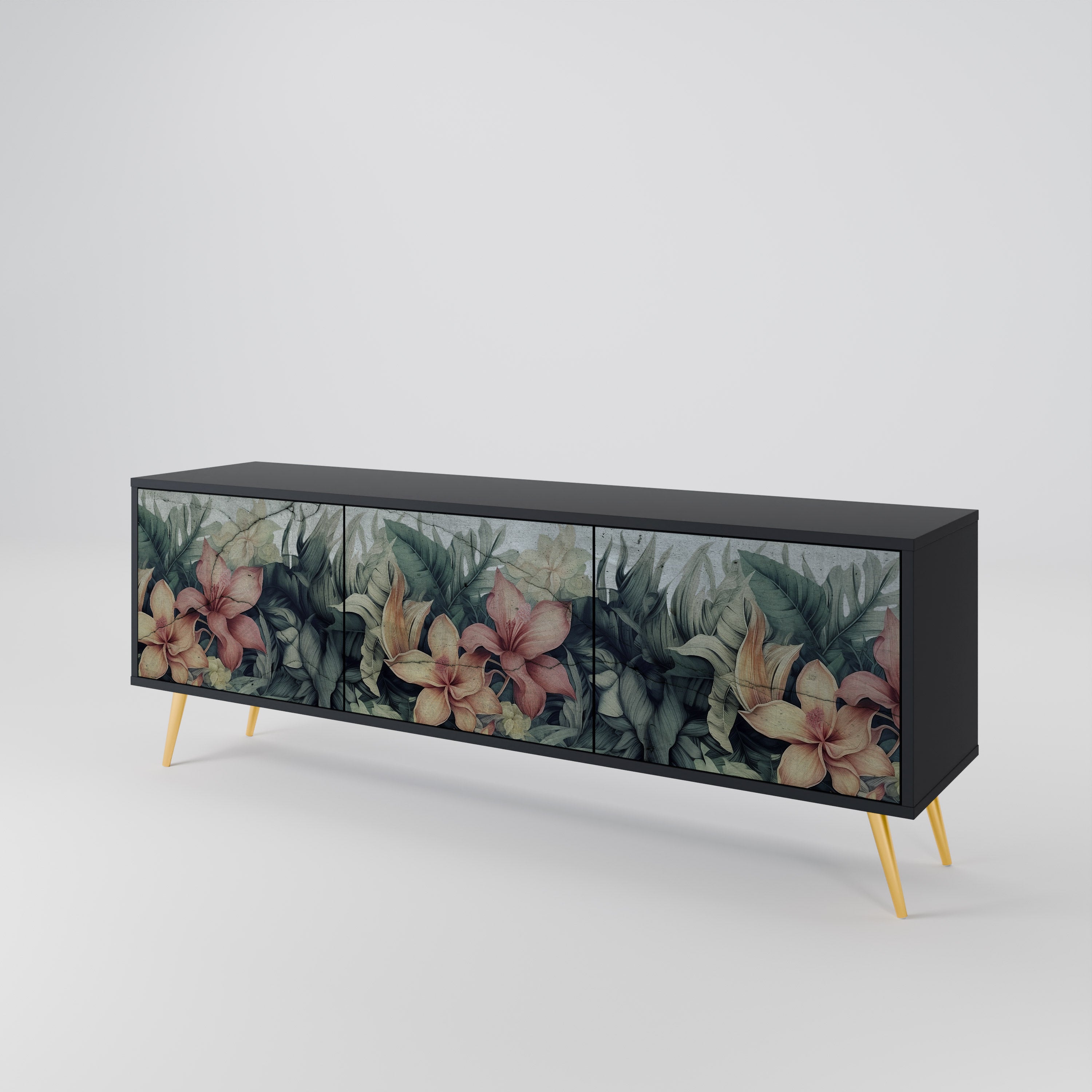 HEAVENLY BLOOM 3-türiges TV-Lowboard