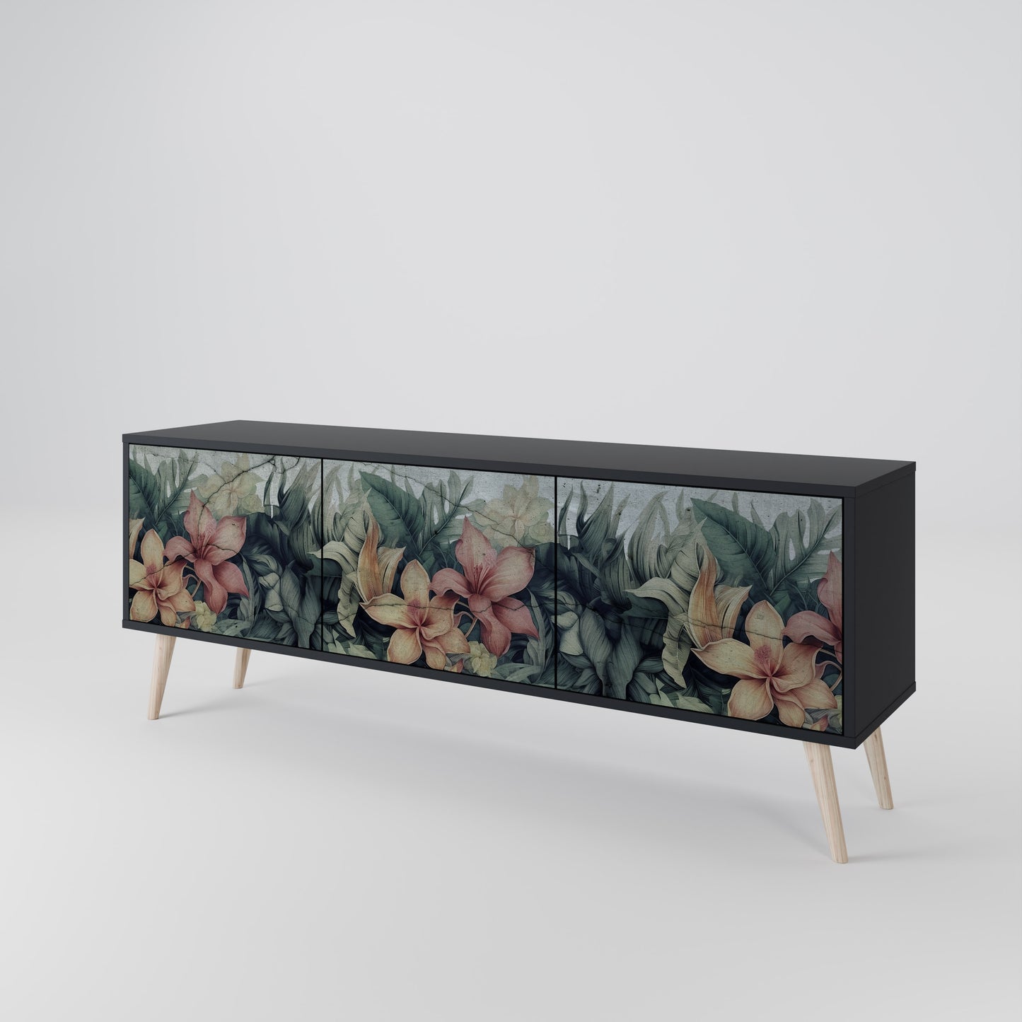 HEAVENLY BLOOM 3-türiges TV-Lowboard