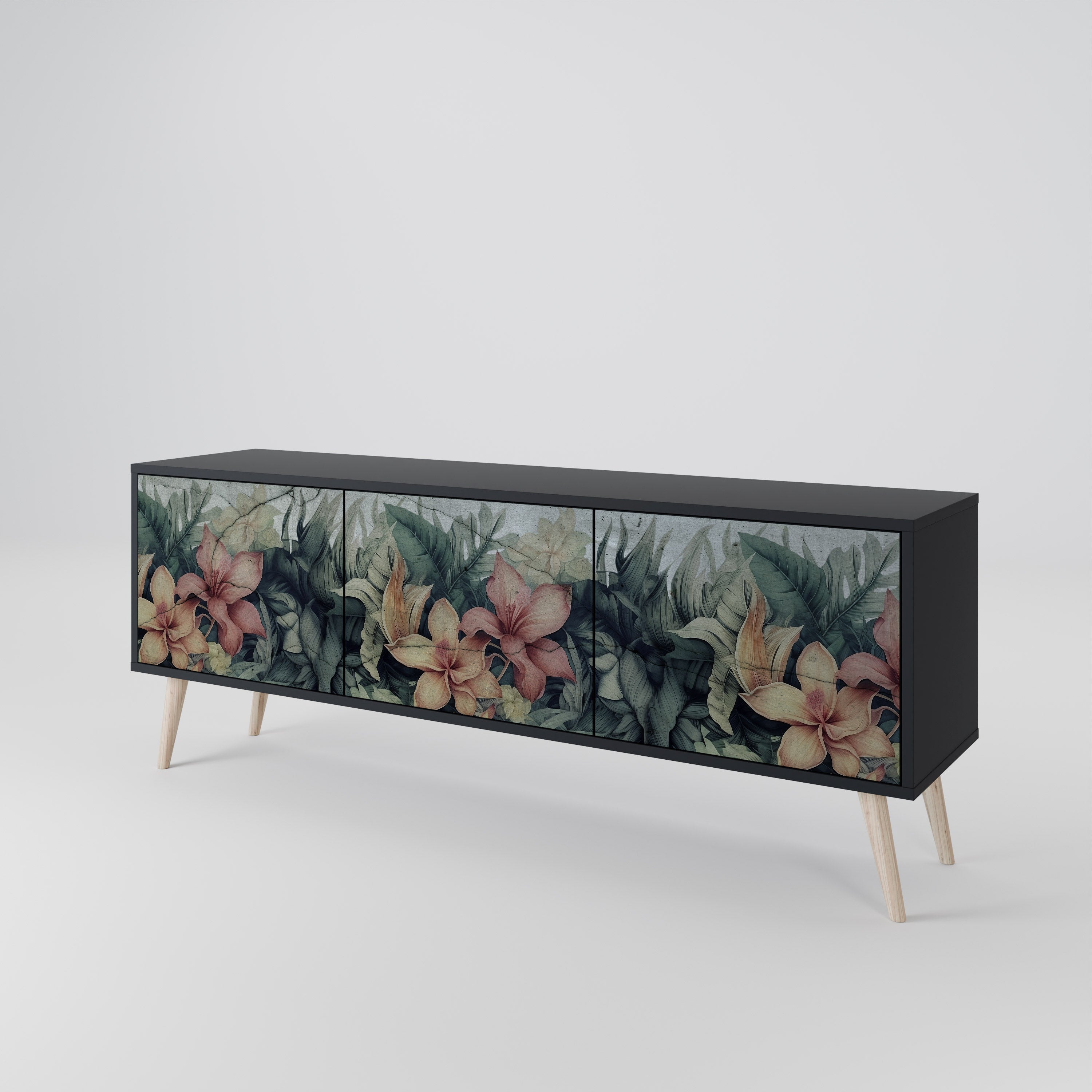 HEAVENLY BLOOM 3-türiges TV-Lowboard