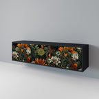 MIDNIGHT SPROUT TV-Lowboard mit 3 Türen in Schwarz