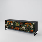 MIDNIGHT SPROUT TV-Lowboard mit 3 Türen in Schwarz