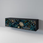 TWILIGHT BLOOM TV-Lowboard mit 3 Türen in Schwarz