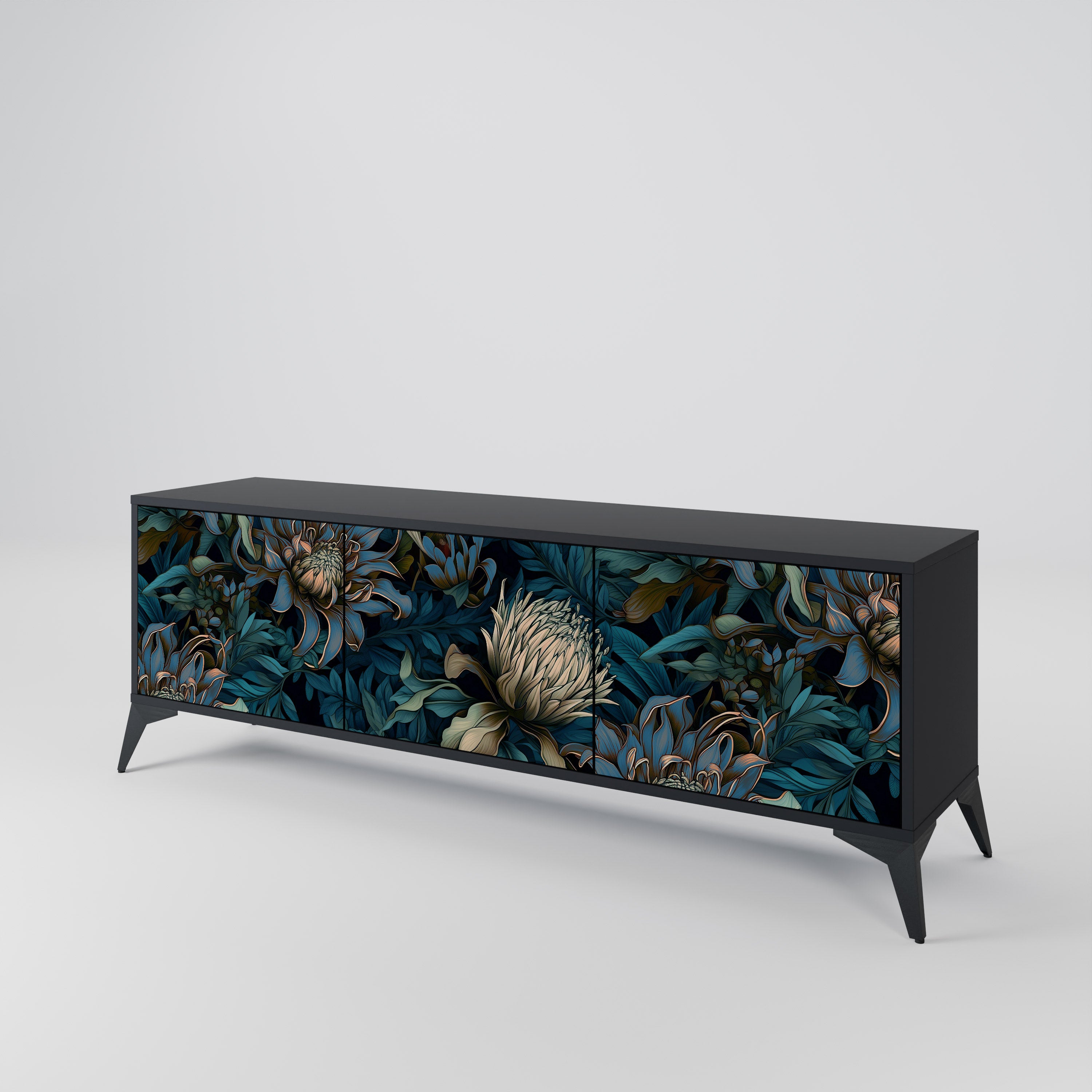 TWILIGHT BLOOM 3-türiges TV-Lowboard