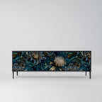 TWILIGHT BLOOM TV-Lowboard mit 3 Türen in Schwarz