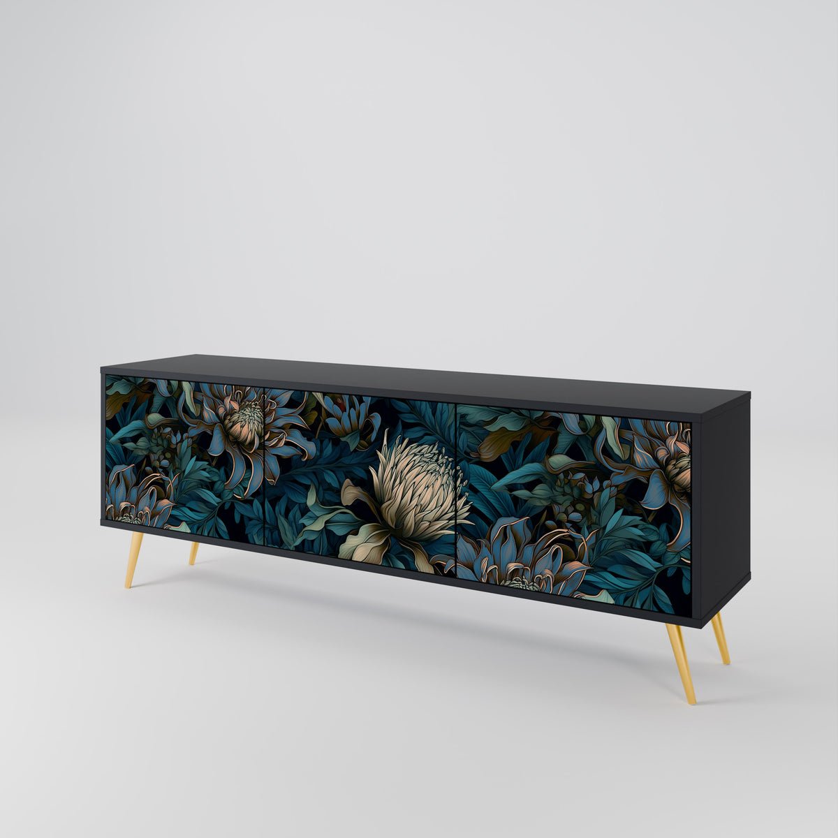 TWILIGHT BLOOM 3-türiges TV-Lowboard