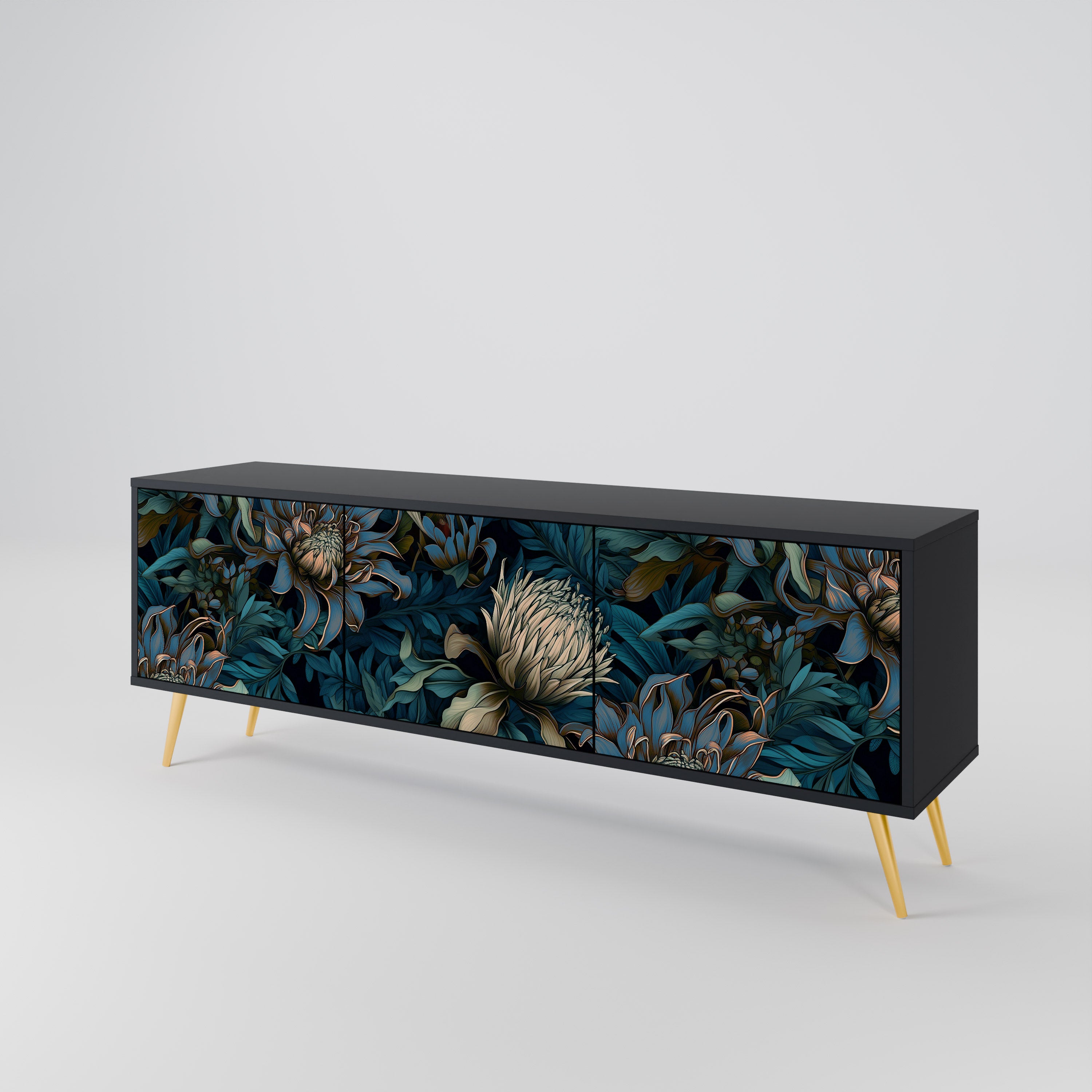 TWILIGHT BLOOM 3-türiges TV-Lowboard
