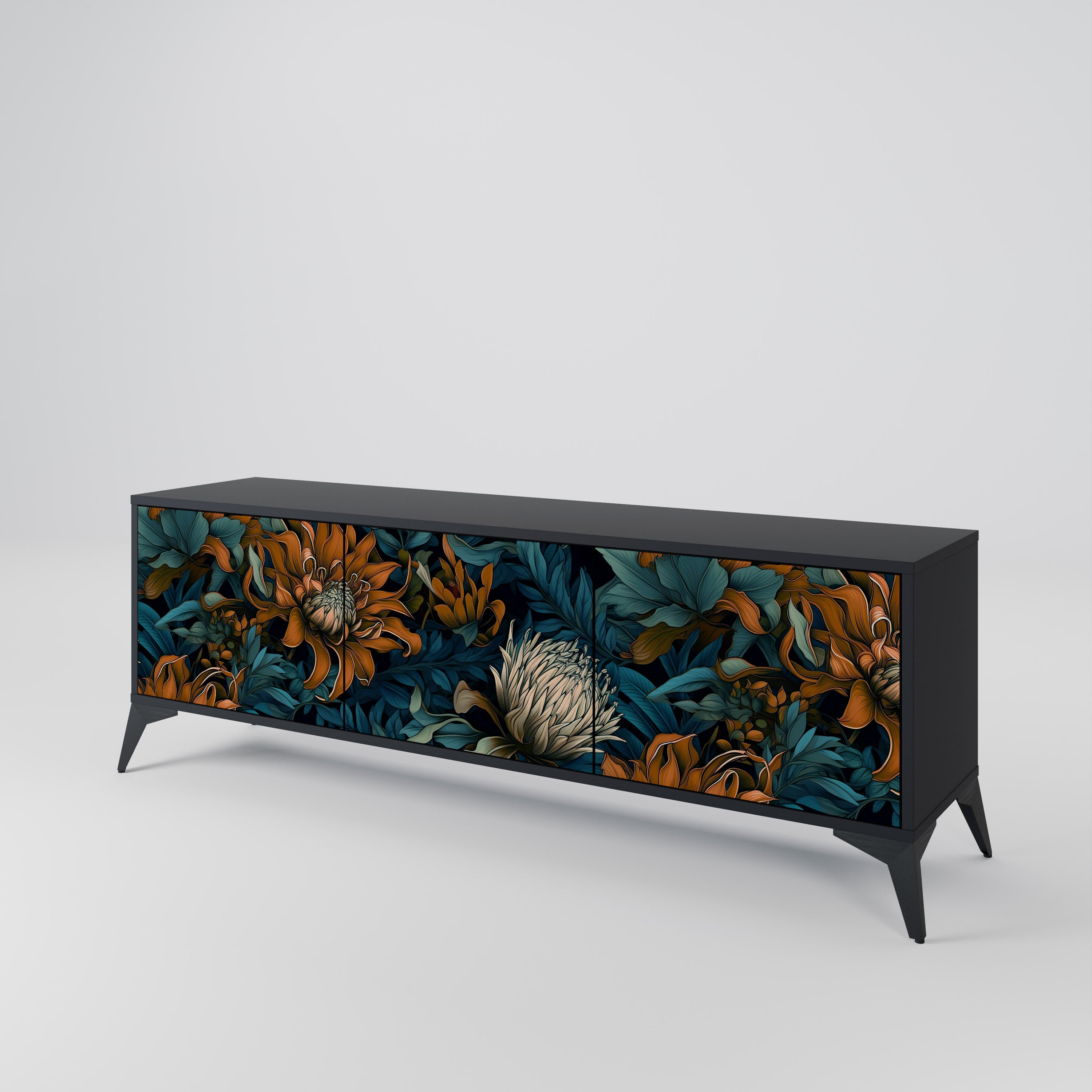 MORNING BLOOM 3-türiges TV-Lowboard