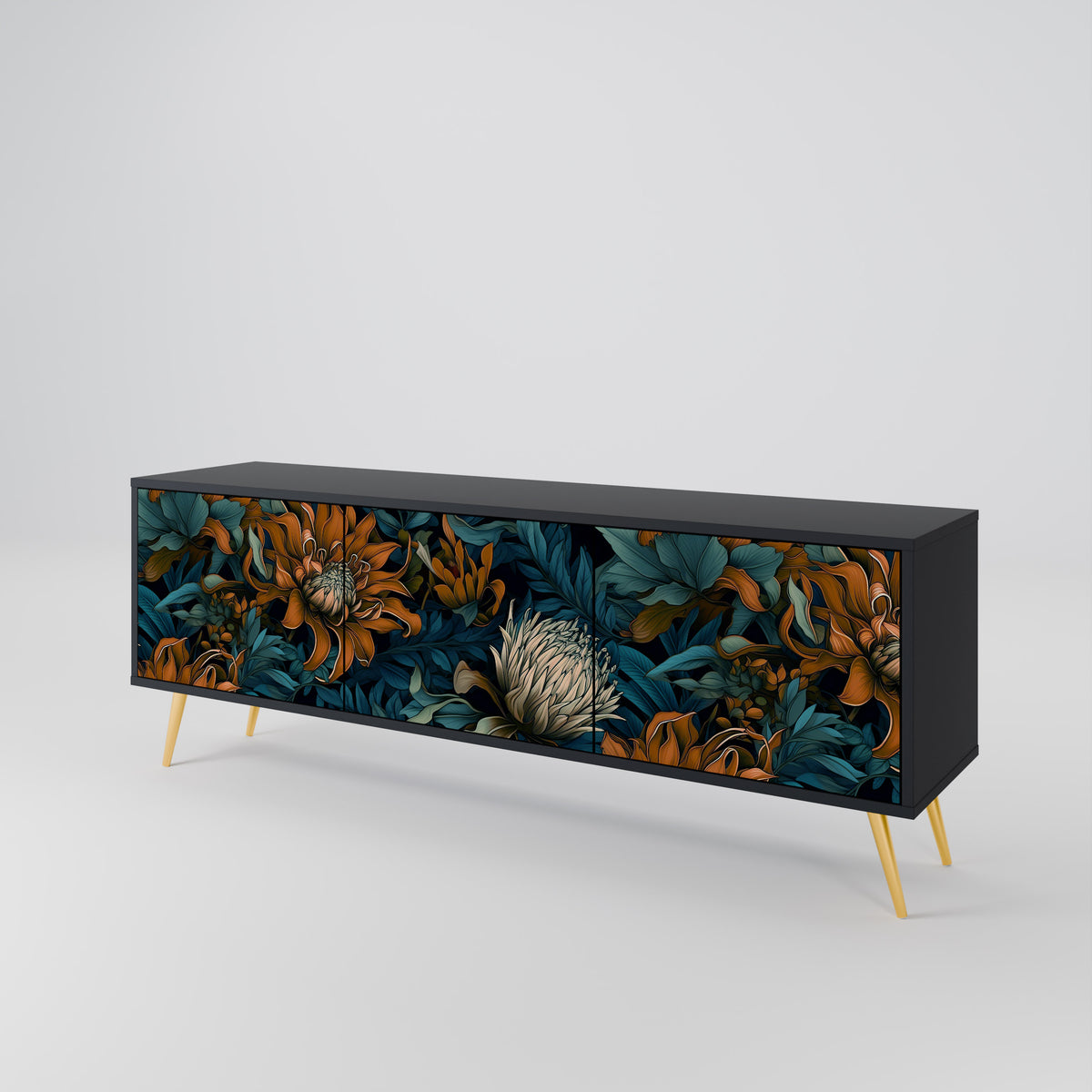 MORNING BLOOM 3-türiges TV-Lowboard